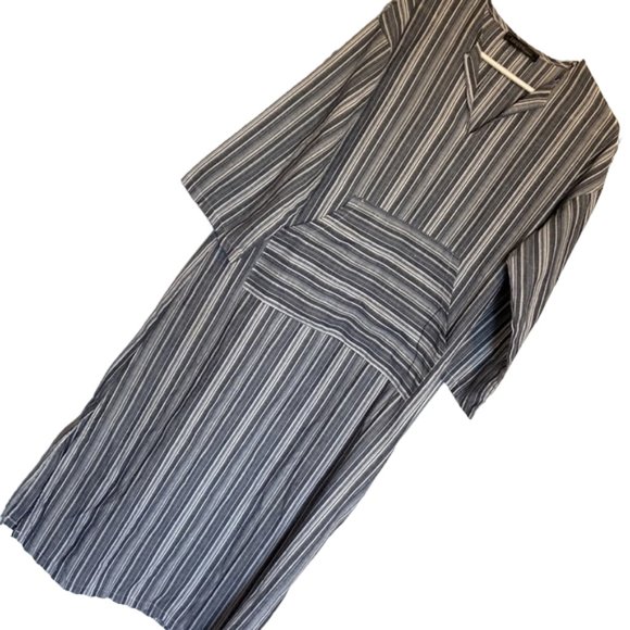 Striped bohemian pocket dress - Picture 1 of 3